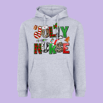 Jolly Nurse Heavyweight Hoodie Designed By Adodesignshop