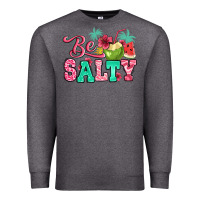 Charcoal Heather be salty summer Premium Sweatshirt - Jasminsmagicworld