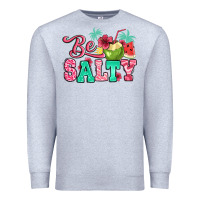 Heather Grey be salty summer Premium Sweatshirt - Jasminsmagicworld