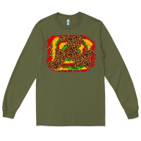 Army Green black history background Long Sleeve Tee - texasbilliewilder
