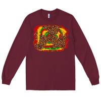Burgundy black history background Long Sleeve Tee - texasbilliewilder
