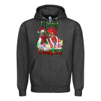 Charcoal Heather christmas roosters Zipper Hoodie - RanaPortraitStore