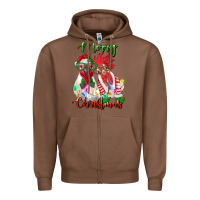 Chestnut christmas roosters Zipper Hoodie - RanaPortraitStore