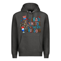 Charcoal Heather dead inside but its freedom Premium Hoodie - AdoDesignShop