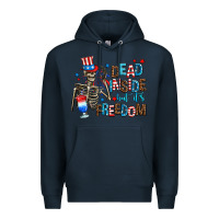 Navy dead inside but its freedom Premium Hoodie - AdoDesignShop