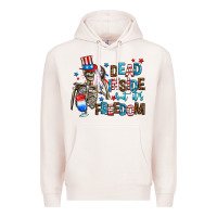 Pale Pink dead inside but its freedom Premium Hoodie - AdoDesignShop