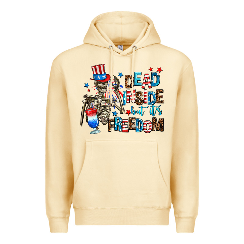 Dead Inside But Its Freedom Premium Hoodie by AdoDesignShop | Teevron