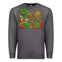 Charcoal Heather tequila lime and sunshine summer Premium Sweatshirt - Jasminsmagicworld