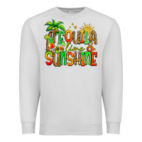 Dove Grey tequila lime and sunshine summer Premium Sweatshirt - Jasminsmagicworld