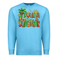 Ocean Blue tequila lime and sunshine summer Premium Sweatshirt - Jasminsmagicworld