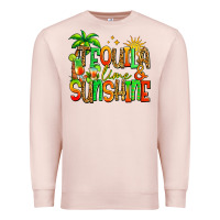 Pale Pink tequila lime and sunshine summer Premium Sweatshirt - Jasminsmagicworld