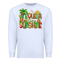 White tequila lime and sunshine summer Premium Sweatshirt - Jasminsmagicworld