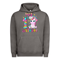 Pigment Tornado my 1 st birthday with little cute unicorn Urban Hoodie - NancyCooperArtShop