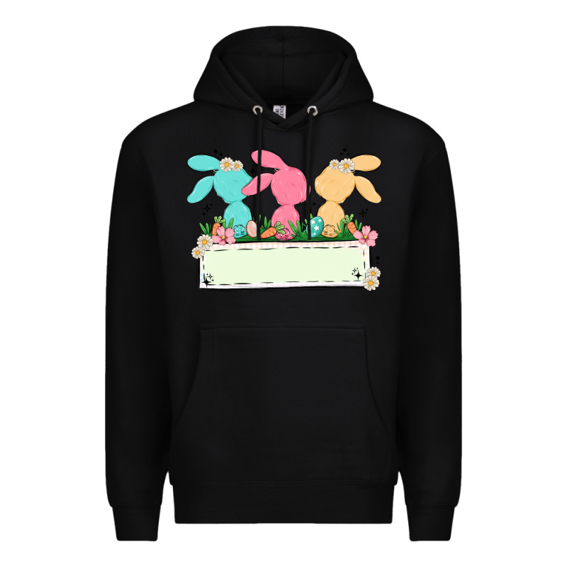 Easter Bunny Trio Premium Hoodie by MaliasSmallBusiness | Teevron