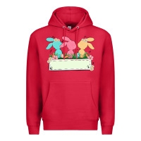 Cardinal easter bunny trio Premium Hoodie - MaliasSmallBusiness