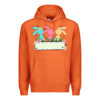 Carrot easter bunny trio Premium Hoodie - MaliasSmallBusiness