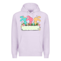 Lilac easter bunny trio Premium Hoodie - MaliasSmallBusiness