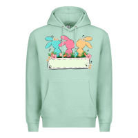 Seafoam easter bunny trio Premium Hoodie - MaliasSmallBusiness