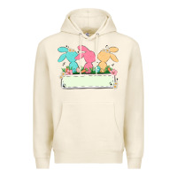 Tofu easter bunny trio Premium Hoodie - MaliasSmallBusiness