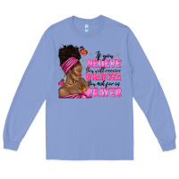 Colony Blue afro woman bun and religion faith prayer Long Sleeve Tee - texasbilliewilder