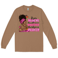 Toasted Coconut afro woman bun and religion faith prayer Long Sleeve Tee - texasbilliewilder