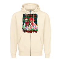 Sandshell christmas roosters with background Zipper Hoodie - RanaPortraitStore