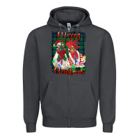 Smoke christmas roosters with background Zipper Hoodie - RanaPortraitStore