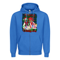 True Royal christmas roosters with background Zipper Hoodie - RanaPortraitStore