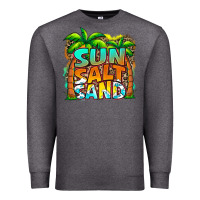 Charcoal Heather sun salt sand summer Premium Sweatshirt - Jasminsmagicworld