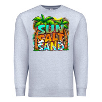 Heather Grey sun salt sand summer Premium Sweatshirt - Jasminsmagicworld