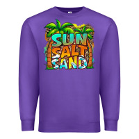 Purple sun salt sand summer Premium Sweatshirt - Jasminsmagicworld