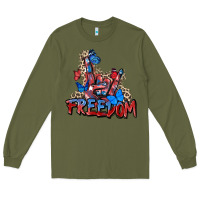 Army Green freedom rock hand Long Sleeve Tee - Zillion Design Studio