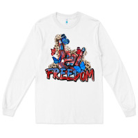 White freedom rock hand Long Sleeve Tee - Zillion Design Studio