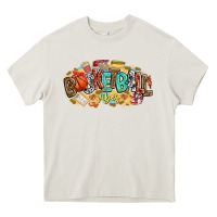 Cream basketball vibes Heavy Core Tee - CowhideDigitalArt
