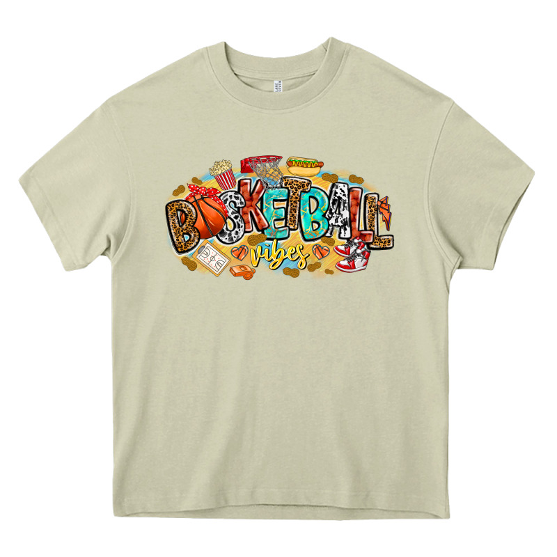 Basketball Vibes Heavy Core Tee by CowhideDigitalArt | Teevron