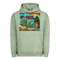 Pigment Oil Green pack your bags Urban Hoodie - NancyCooperArtShop