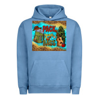 Pigment Pebble Blue pack your bags Urban Hoodie - NancyCooperArtShop