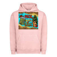 Pigment Salmon pack your bags Urban Hoodie - NancyCooperArtShop