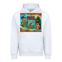 White pack your bags Urban Hoodie - NancyCooperArtShop