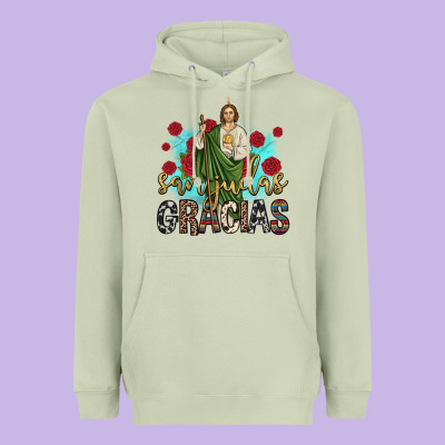 San Judas Gracias Heavyweight Hoodie Designed By Jahusdesignshop