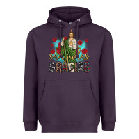 Plum san judas gracias Heavyweight Hoodie - JahusDesignShop