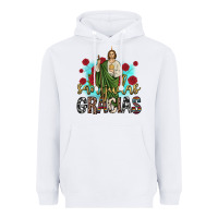 White san judas gracias Heavyweight Hoodie - JahusDesignShop