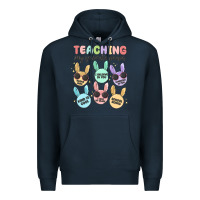 Navy teahing my favorite peeps Premium Hoodie - MaliasSmallBusiness