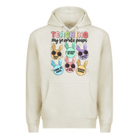 Oatmeal Heather teahing my favorite peeps Premium Hoodie - MaliasSmallBusiness