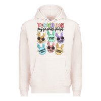 Pale Pink teahing my favorite peeps Premium Hoodie - MaliasSmallBusiness