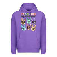 Purple teahing my favorite peeps Premium Hoodie - MaliasSmallBusiness