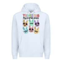 White teahing my favorite peeps Premium Hoodie - MaliasSmallBusiness