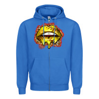 True Royal softball lips Zipper Hoodie - Zillion Design Studio