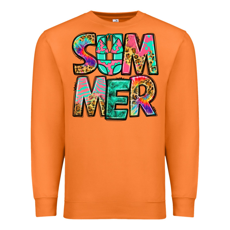 Summer Leopard Tie Dye Premium Sweatshirt by Jasminsmagicworld | Teevron