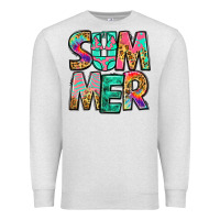 Oatmeal Heather summer leopard tie dye Premium Sweatshirt - Jasminsmagicworld